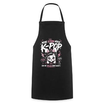 Meine Eltern Hören K Pop Lustiges Kpop Fan Shirt - Kochschürze - Schwarz - Vorne - AI Model Male 185 dark (185cm)