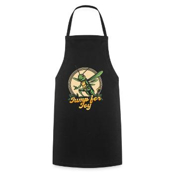 Grasshopper Field Locusts Jump For Joy - Cooking Apron - black - Front - AI Model Male 185 dark (185cm)