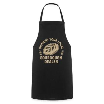 Baking Baker Baker Sourdough Bread Gift Idea - Cooking Apron - black - Front - AI Model Male 185 dark (185cm)