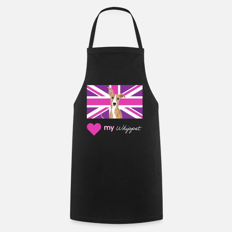 PURPLEWHIPPET (Blanc) - Tablier de cuisine - noir