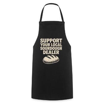 Baking Baker Baker Sourdough Bread Gift Idea - Cooking Apron - black - Front - AI Model Male 185 dark (185cm)