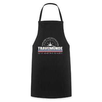 Travemünde - Cooking Apron - black - Front - AI Model Male 185 dark (185cm)