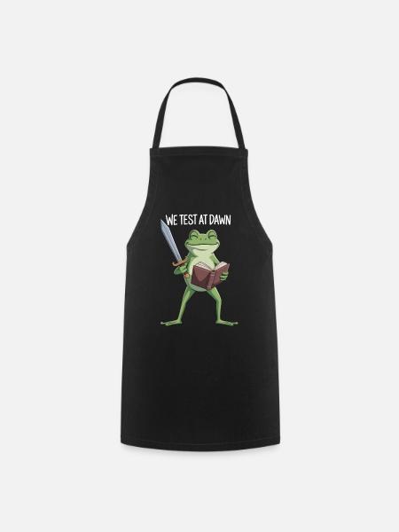 Dawn Test Frog - Kochschürze - Schwarz