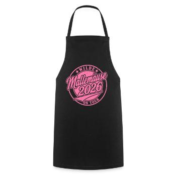 Malle 2026 Wilde Mallemäuse on Tour - Cooking Apron - black - Front - AI Model Male 185 dark (185cm)