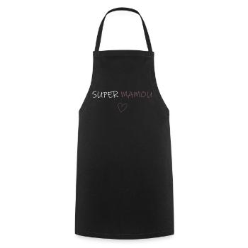 super mamou - Tablier de cuisine - noir - Devant - AI Model Male 185 dark (185cm)