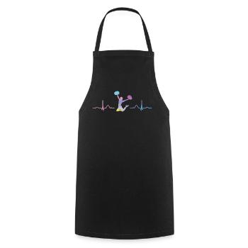 Cheerleader Cheer Mom Cheerleading - Kochschürze - Schwarz - Vorne - AI Model Male 185 dark (185cm)