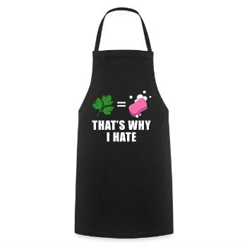 Nature vs Soap - Cooking Apron - black - Front - AI Model Male 185 dark (185cm)