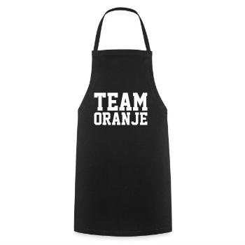 Team Oranje - Nederland - Netherlands Niederlande - Kochschürze - Schwarz - Vorne - AI Model Male 185 dark (185cm)