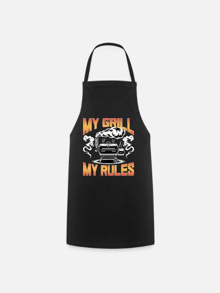 BBQ Grilling Meat Smoking Barbecue - Kochschürze - Schwarz