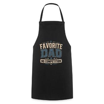 Favorite Dad Full Time Legend Father's Day Humor - Cooking Apron - black - Front - AI Model Male 185 dark (185cm)
