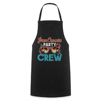 Équipage de Gran Canaria - Tablier de cuisine - noir - Devant - AI Model Male 185 dark (185cm)