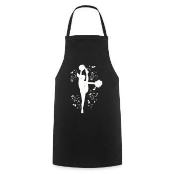 Cheerpom pom girls Mom Cheerleading - Tablier de cuisine - noir - Devant - AI Model Male 185 dark (185cm)