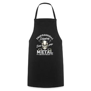 Détecteur de métaux de crâne professionnel - Tablier de cuisine - noir - Devant - AI Model Male 185 dark (185cm)