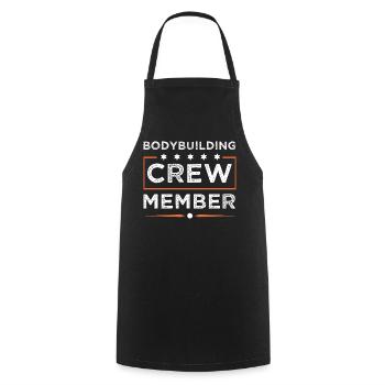 Équipe de culturisme - Tablier de cuisine - noir - Devant - AI Model Male 185 dark (185cm)