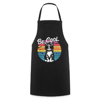 Lunettes de soleil rétro pour chat Be Cool - Tablier de cuisine - noir - Devant - AI Model Male 185 dark (185cm)