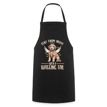 Goldendoodle Dog Breed - Cooking Apron - black - Front - AI Model Male 185 dark (185cm)