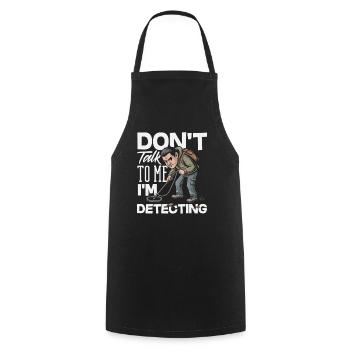 Ne pas approcher I Examiner le détecteur de métaux - Tablier de cuisine - noir - Devant - AI Model Male 185 dark (185cm)