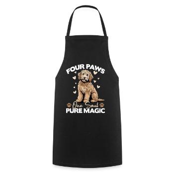 Goldendoodle Dog Breed - Cooking Apron - black - Front - AI Model Male 185 dark (185cm)
