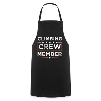 Climbing Crew - Kochschürze - Schwarz - Vorne - AI Model Male 185 dark (185cm)