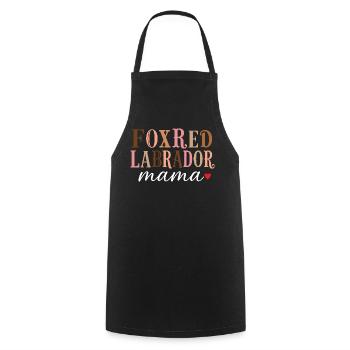 Chemise maman maman labrador rouge - Tablier de cuisine - noir - Devant - AI Model Male 185 dark (185cm)