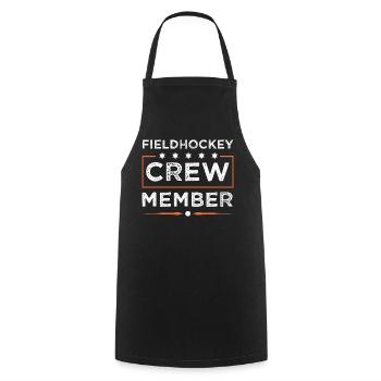 Fieldhockey Crew - Kochschürze - Schwarz - Vorne - AI Model Male 185 dark (185cm)