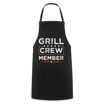 Grill Crew - Cooking Apron - black - Front - AI Model Male 185 dark (185cm)