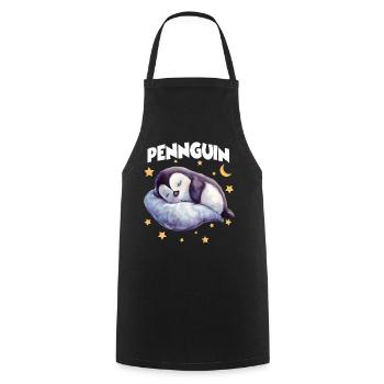 PennguinPenguin Pajamas Pennguin Late Riser - Cooking Apron - black - Front - AI Model Male 185 dark (185cm)