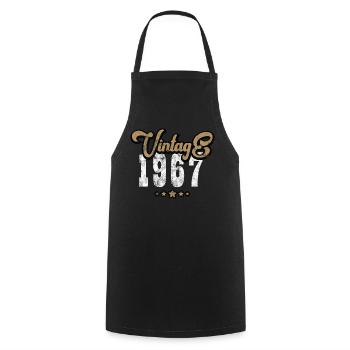 Millésime 1967 - Tablier de cuisine - noir - Devant - AI Model Male 185 dark (185cm)