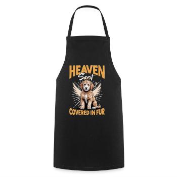 Goldendoodle Dog Breed - Cooking Apron - black - Front - AI Model Male 185 dark (185cm)