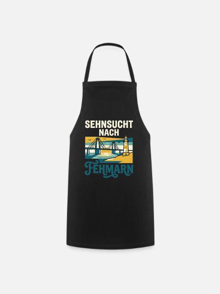 Fehmarn Sehnsucht - Kochschürze - Schwarz