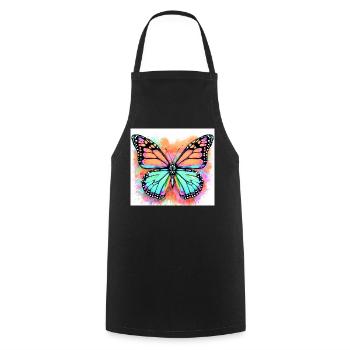 papillon - Tablier de cuisine - noir - Devant - AI Model Male 185 dark (185cm)