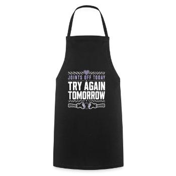 Eds Consciousness Ehlers-danlos Zebra Warrior - Cooking Apron - black - Front - AI Model Male 185 dark (185cm)