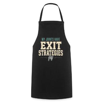 Eds Consciousness Ehlers-danlos Zebra Warrior - Cooking Apron - black - Front - AI Model Male 185 dark (185cm)