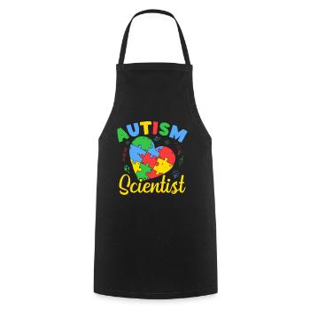 Pre K Teacher Autism Scientist Kindergarten - Kochschürze - Schwarz - Vorne - AI Model Male 185 dark (185cm)