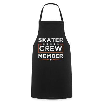 Skater Crew - Cooking Apron - black - Front - AI Model Male 185 dark (185cm)