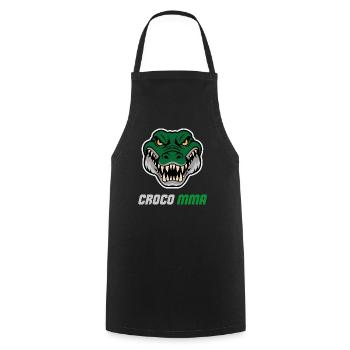 Crocodile MMA Fighter Sauvage Gym Beast - Tablier de cuisine - noir - Devant - AI Model Male 185 dark (185cm)