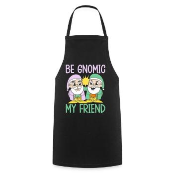 Costume de gnome de jardin Be Gnomique Mon ami Gnome - Tablier de cuisine - noir - Devant - AI Model Male 185 dark (185cm)