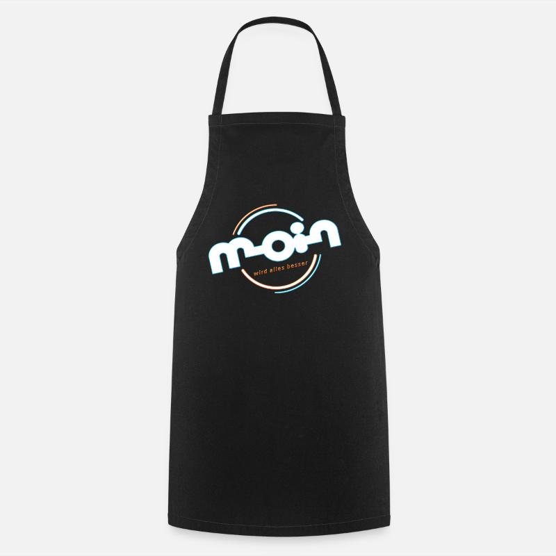 Hello - Cooking Apron - black