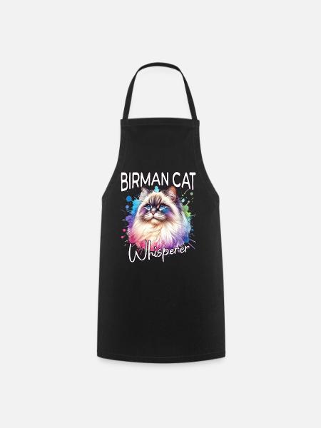 Birma Katze Flüsterer - Kochschürze - Schwarz