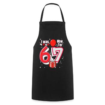 I was 6 Now Im 7 Birthday Shirt Kids 7 Birthday - Tablier de cuisine - noir - Devant - AI Model Male 185 dark (185cm)