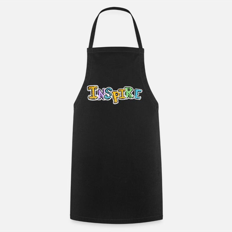 Inspired Graffiti Color Pop - Cooking Apron - black