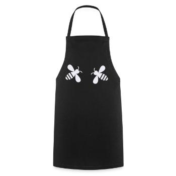 Silhouettes d’abeilles - Tablier de cuisine - noir - Devant - AI Model Male 185 dark (185cm)