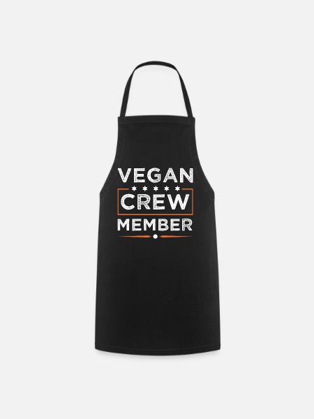 Vegan Crew - Kochschürze - Schwarz