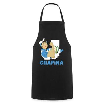 Guatemala Flagge T-Shirt Stolz & Heimat Chapín - Kochschürze - Schwarz - Vorne - AI Model Male 185 dark (185cm)
