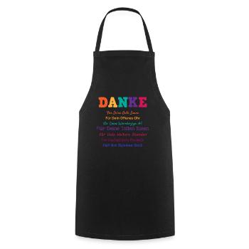 Besten Freund Kollegen Spruch Dankeschön Geschenk - Kochschürze - Schwarz - Vorne - AI Model Male 185 dark (185cm)