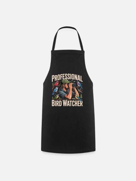 Professional Bird Watcher Vogelbeobachter - Kochschürze - Schwarz
