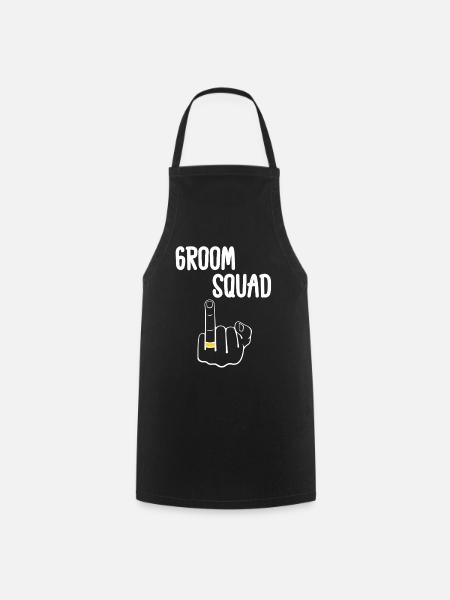Edgy Groom Squad - Kochschürze - Schwarz