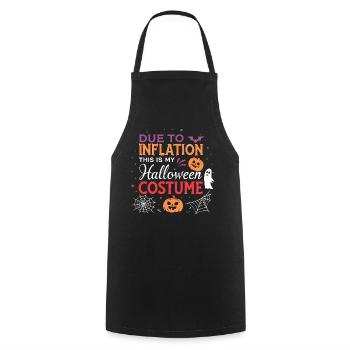 Déguisement Halloween Inflation Humour - Tablier de cuisine - noir - Devant - AI Model Male 185 dark (185cm)