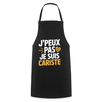 T-Shirt Humour Cariste Chariot Élévateur Gerbeur - Tablier de cuisine - noir - Devant - AI Model Male 185 dark (185cm)