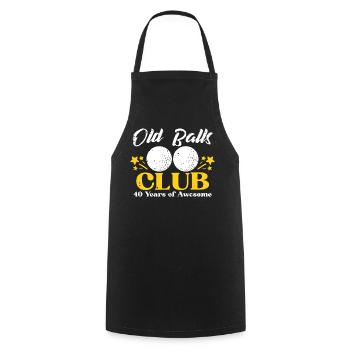 Old Bank Club 40 ans d’expérience géniale - Tablier de cuisine - noir - Devant - AI Model Male 185 dark (185cm)